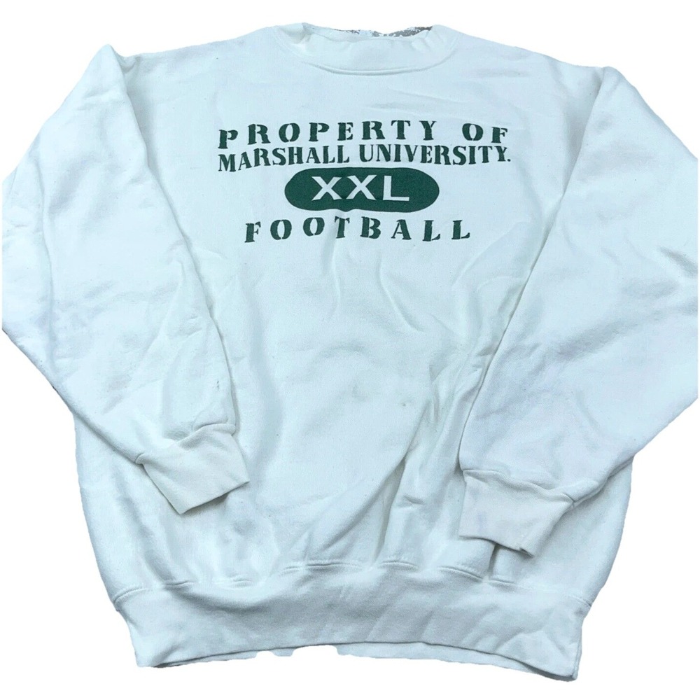 Vintage Marshall Thundering Herd Sweatshirt Men Large Crewneck Sweater USA 90s C